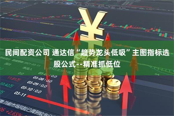 民间配资公司 通达信“趋势龙头低吸”主图指标选股公式--精准抓低位